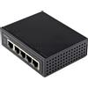 StarTech.com Switch Ethernet 5 porte industriale - Power over switch di rete Gigabit 30W Commutatore reta lan Gb non gestita Robusta desktop 4 PoE+/ IP-30 / -40°C a 75°C [IESC1G50UP]