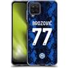 Head Case Designs Licenza Ufficiale Inter Milan Marcelo Brozovic 2021/22 Giocatori Home Kit Custodia Cover in Morbido Gel Compatibile con Samsung Galaxy A12 (2020)