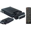 Majestic DEC 663N - Mini Decoder scart Digitale terrestre DVB-T/T2 HD, Ingresso USB, Telecomando, HDMI