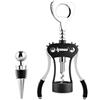 ipow Cavatappi 2 in 1 Professionale in Lega di Zinco con Tappo Vino Gratis, Apribottiglie Antiscivolo per Vino e Birra, Cavatappi per Casa Ristorante Bar