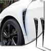 Adunsiaoto 2 pezzi di copertura protettiva per griglia ingresso aria auto, presa d'aria decorativa per cofano auto, copertura griglia di ventilazione auto, accessori esterni (nero)