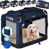 CADOCA® Trasportino Cane & Gatto L 70x52x40cm Box Animali Domestici Media Grande Taglia Viaggio Gabbia per Trasporto Traspirante