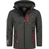 Geographical Norway Vantaa - Giacca sportiva da uomo in Softshell, Grigio 02, S