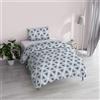 Italian Bed Linen Copripiumino Fantasy Microfibra Stampato Triangoli Singolo