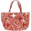E. F. A. S. Colors Tote Bag Red Double-Face Borsa Reversibile Colore Rosso