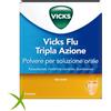 Vicks Flu Tripla Azione Raffreddore E Influenza10 Buste