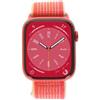 Apple Watch Series 8 GPS + Cellular 45mm alluminio rosso cinturino Loop Sport rosso | nuovo |
