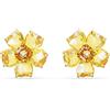 SWAROVSKI ORECCHINI A LOBO FLORERE GIALLO