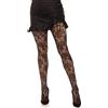 Leg Avenue Wild Rose Net Tights 9730 Black
