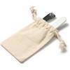 Set manicure da viaggio con astuccio in cotone personalizzato Roly Velvet personalizzate o neutre