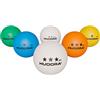 Hudora Mix di palline da ping pong - 20 pezzi - palline da ping pong robuste in diversi colori - palline da tennistavolo di pregio senza celluloide - palline per beerpong e ping pong