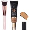 Hilareco PHOERA Crema CC+, Fondotinta coprente, Crema correttiva del colore, Siero idratante anti-età e Protezione solare SPF 25+ (160 Sand, 30 g (confezione da 1))