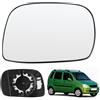 JinsenTGG Vetro a Specchio sostituzione per Opel Agila A 2000-2007, Specchio Esterno Regolabile Adatto, Lente di Retromarci (Destra)