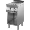 INOX BIM Cucina Elettrica Armadiata - N° 2 Piastre di Cottura - Larghezza Cm 40 x Profondità Cm 70