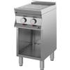 INOX BIM Cucina Elettrica in Vetroceramica Armadiata - N° 2 Zone di Cottura - Larghezza Cm 40 x Profondità Cm 70