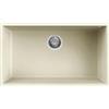 Elleci LGQ13062BSO Lavello da Incasso 1 Vasca Sottotop 76 x 44 cm finitura Granitek Classic Bianco Antico 62 Quadra 130 SOTTOTOP