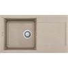 Elleci Lavello 1 vasca con gocciolatoio Reversibile Sopratop 780 x 435 mm finitura Granitek Classic Avena 51 Easy 290 Elleci LGY29051