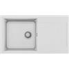 Elleci Lavello 1 vasca con gocciolatoio Reversibile Sopratop 780 x 435 mm finitura Granitek Matt Bianco 68 Easy 290 Elleci LGY29068