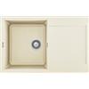 Elleci Lavello 1 vasca con gocciolatoio Reversibile Sopratop 79 x 50 cm finitura Granitek Classic Bianco Antico 62 Easy 300 Elleci LGY30062