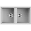 Elleci LMB45079BSO Lavello 2 vasche Sottotop 836 x 488 mm finitura Granitek Metal Aluminium 79 Best 450 SOTTOTOP