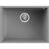 Elleci LGQ11048BSO Lavello da Incasso 1 Vasca Sottotop 58 x 44 cm finitura Granitek Matt Cemento 48 Quadra 110 SOTTOTOP