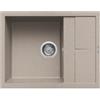 Elleci LGU12551 Lavello 1 vasca con gocciolatoio Reversibile Sopratop 65 x 50 cm finitura Granitek Classic Avena 51 Unico 125
