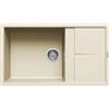 Elleci LGU41062 Lavello 1 vasca con gocciolatoio Reversibile Sopratop 86 x 50 cm finitura Granitek Classic Bianco Antico 62 Unico 410