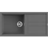 Elleci LKB48099 Lavello 1 vasca con gocciolatoio Reversibile Sopratop 100 x 51 cm finitura Keratek Dark Grey 99 Best 480