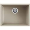 Elleci LKQ11095BSO Lavello da Incasso 1 Vasca Sottotop 58 x 44 cm finitura Keratek Champagne 95 Quadra 110 SOTTOTOP