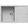 Elleci LMU30079 Lavello 1 vasca con gocciolatoio Reversibile Sopratop 79 x 50 cm finitura Granitek Metal Aluminium 79 Unico 300