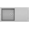 Elleci Lavello 1 vasca con gocciolatoio Reversibile Sopratop 100 x 50 cm finitura Granitek Metal Aluminium 79 Easy 480 Elleci LMY48079