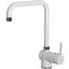 Elleci MGKSEN68 Miscelatore monocomando Cucina con canna girevole Senna finitura Granitek Matt Bianco 68