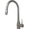 Elleci PRONTA CONSEGNA - SPEDIZIONE IMMEDIATA Elleci MIKNEVIN Miscelatore monocomando Cucina con canna girevole e doccetta estraibile Neva finitura Acciaio Inox
