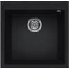 Elleci PRONTA CONSEGNA - SPEDIZIONE IMMEDIATA Elleci LKQ10286 Lavello da Incasso 1 vasca Monovasca Sopratop 47 x 50 cm finitura Keratek Black 86 Quadra 102