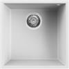 Elleci LKQ10296BSO Lavello da Incasso 1 Vasca Sottotop 44 x 44 cm finitura Keratek White 96 Quadra 102 SOTTOTOP