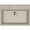 Elleci LKS90095 Lavello da Incasso in appoggio 1 vasca Monovasca 900 x 635 mm finitura Keratek Champagne 95 Spazio 900