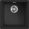Elleci PRONTA CONSEGNA - SPEDIZIONE IMMEDIATA Elleci LKZ10286F01 Lavello da Incasso 1 vasca Monovasca 448 x 448 mm Filotop finitura Keratek Black 86 ZEN-F 102