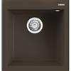 Elleci LGQ10278 Lavello da Incasso 1 vasca Monovasca Sopratop 47 x 50 cm finitura Granitek Matt Espresso 78 Quadra 102