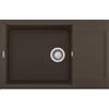 Elleci LGY31078 Lavello 1 vasca con gocciolatoio Reversibile Sopratop 78 x 50 cm finitura Granitek Matt Espresso 78 Easy 310
