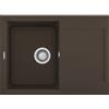 Elleci LGY13578 Lavello 1 vasca con gocciolatoio Reversibile Sopratop 68 x 50 cm finitura Granitek Matt Espresso 78 Easy 135