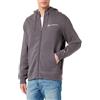 Champion Legacy American Tape-Powerblend Fleece Full-Zip Felpa con Cappuccio, Grigio Grafite, S Uomo