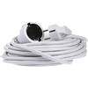 Levitantes Cavo di corrente elettrico da 5 metri 16 A 250 V ~ 2P+E, cavo di prolunga H05VV-F 3G1,5 mm² - Prolunga spina schucko/prolunga bianco (5 metri)