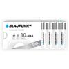 BLAUPUNKT AAA batterie alcaline, confezione da 10, per gli orologi a parete e telecomandi TV, LR03BPO/10CB