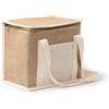 Borsa frigo in juta con tasca frontale in cotone Florit personalizzate o neutre