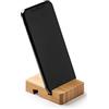 Supporto smartphone da tavolo in bamboo personalizzato Roly Antix personalizzate o neutre