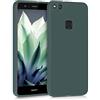 kwmobile Custodia Compatibile con Huawei P10 Lite Cover - Back Case per Smartphone in Silicone TPU - Protezione Gommata - verde blu
