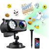 ALED LIGHT Decorazioni Capodanno 2026,Proiettore di Natale luci per esterni IP44 impermeabile, 15 W luminoso HD Ocean Wave Effect, 12 diapositive 96 nessuna dissolvenza immagini luce per regalo Halloween, Natale