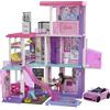 Barbie - Casa dei Sogni 60° Anniversario Playset con 2 Bambole, Auto, Piscina, Scivolo, Ascensore, luci e Suoni, Oltre 100 Pezzi, Giocattolo per Bambini dai 3 Anni in su,HCD51