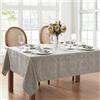 Elrene Home Fashions Tovaglia damascata, poliestere, argento, 152,4 x 213,4 cm oblunga/rettangolare