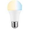 Paulmann 50123 Lampadina LED forma standard Smart Home Zigbee Tunable White 9 Watt dimmerabile lampadina a risparmio energetico opaco 2700 K E27